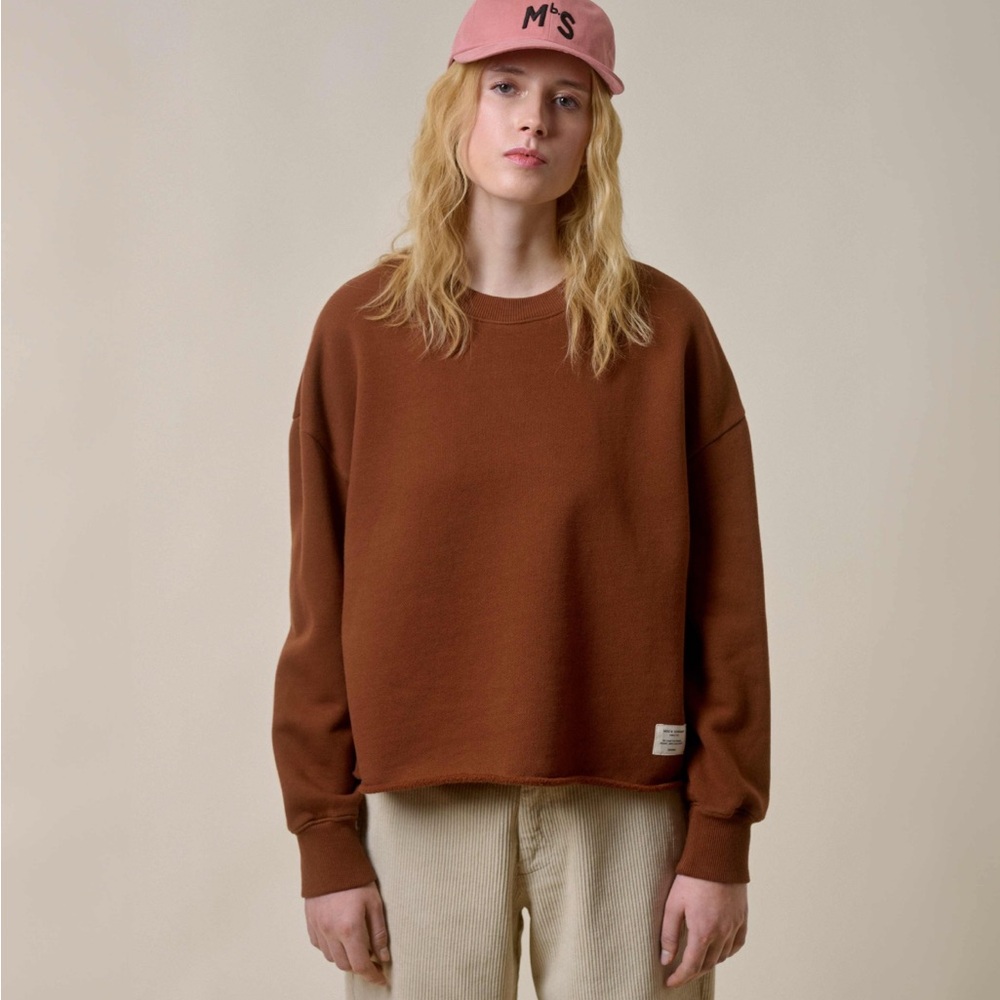 XS Merz B. Schwanen chestnut brown sweatshirt